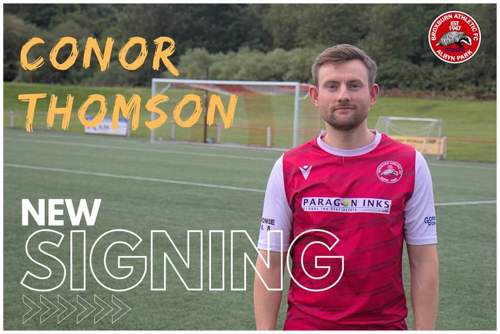 CONOR THOMSON SIGNS ON