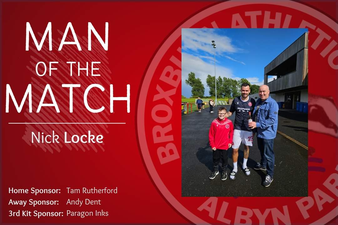 MAN OF MATCH V GLENROTHES