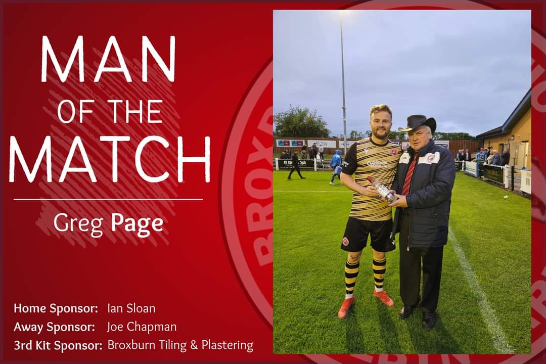 MAN OF THE MATCH V MUSSELBURGH